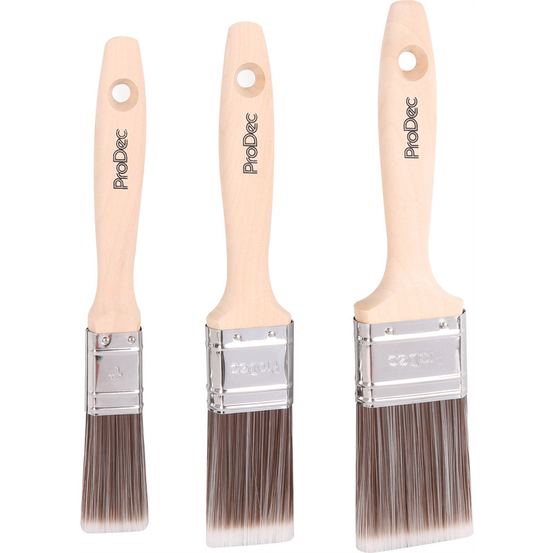 Prodec Premier Synthetic Paintbrush Set 3 Piece Set