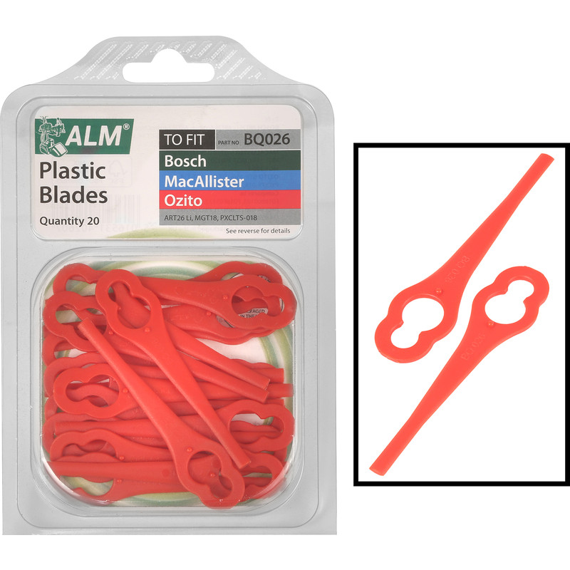ALM Trimmer Plastic Blades 20 Pack
