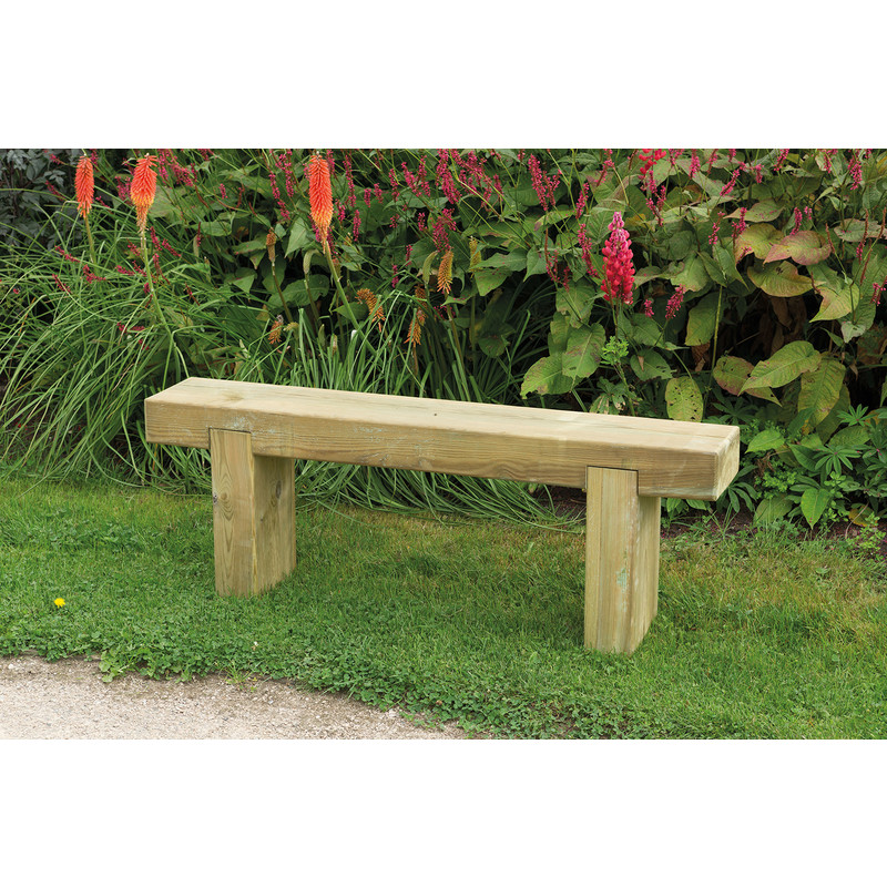 Forest Garden Sleeper Bench 44.7cm (h) x 120cm (w) x 20cm (d)