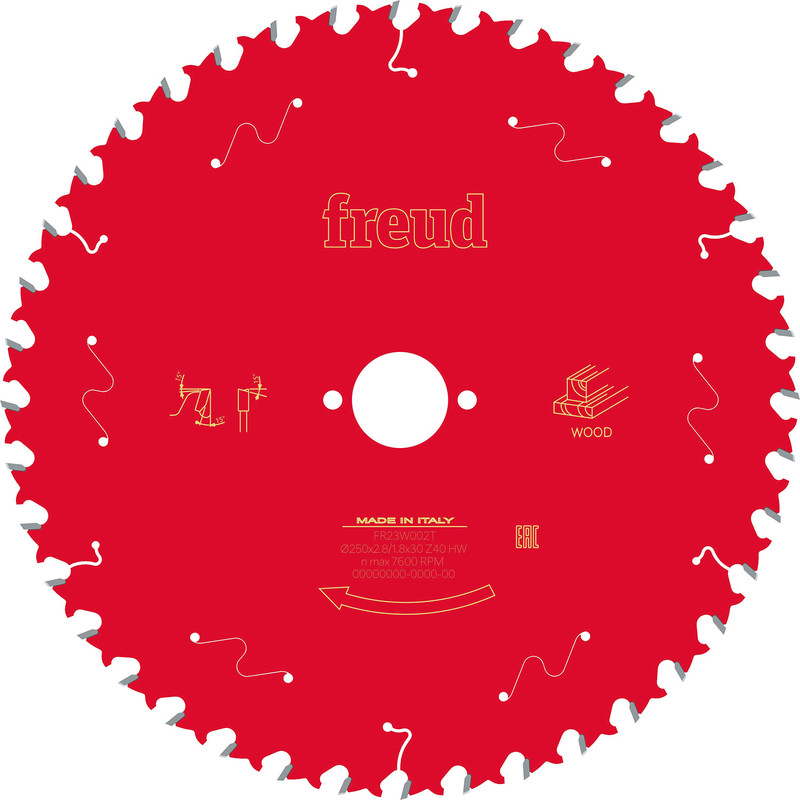 Freud Mitre Saw Blade 250 x 30 x T40