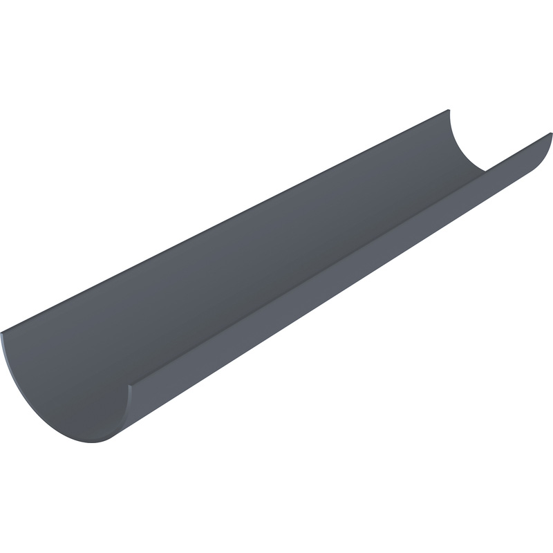 112mm Half Round Gutter 18m Anthracite Grey 3m Lengths