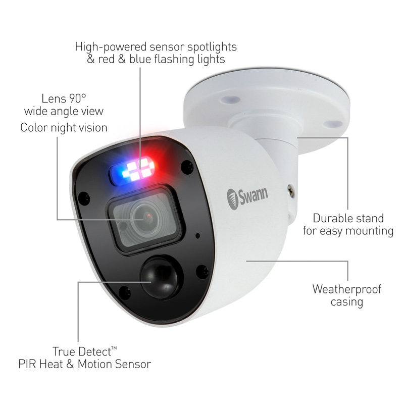 Swann Smart Security 1080p CCTV System: 8 Channel 1TB HDD DVR, 6 x PRO Enforcer Camera