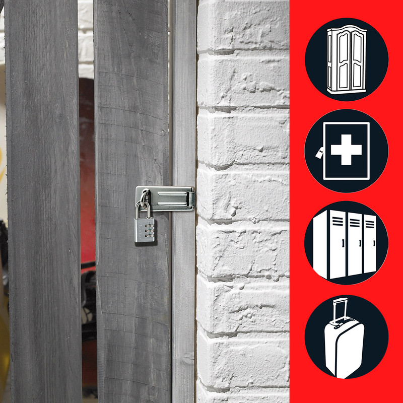 Master Lock Combination Padlock Aluminium 30 x 65 x 13mm