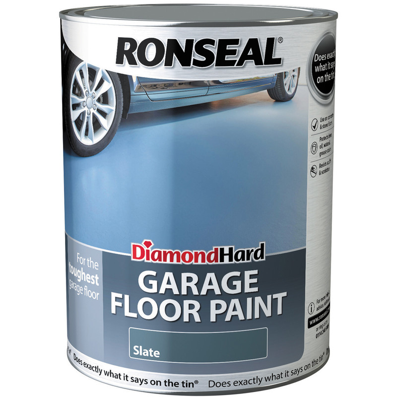 Ronseal Diamond Hard Garage Floor Paint Slate 5L