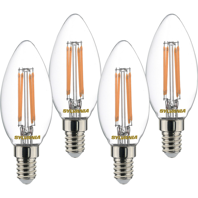 Sylvania LED Filament Clear Candle Lamp 4.5W SES (E14) 470lm