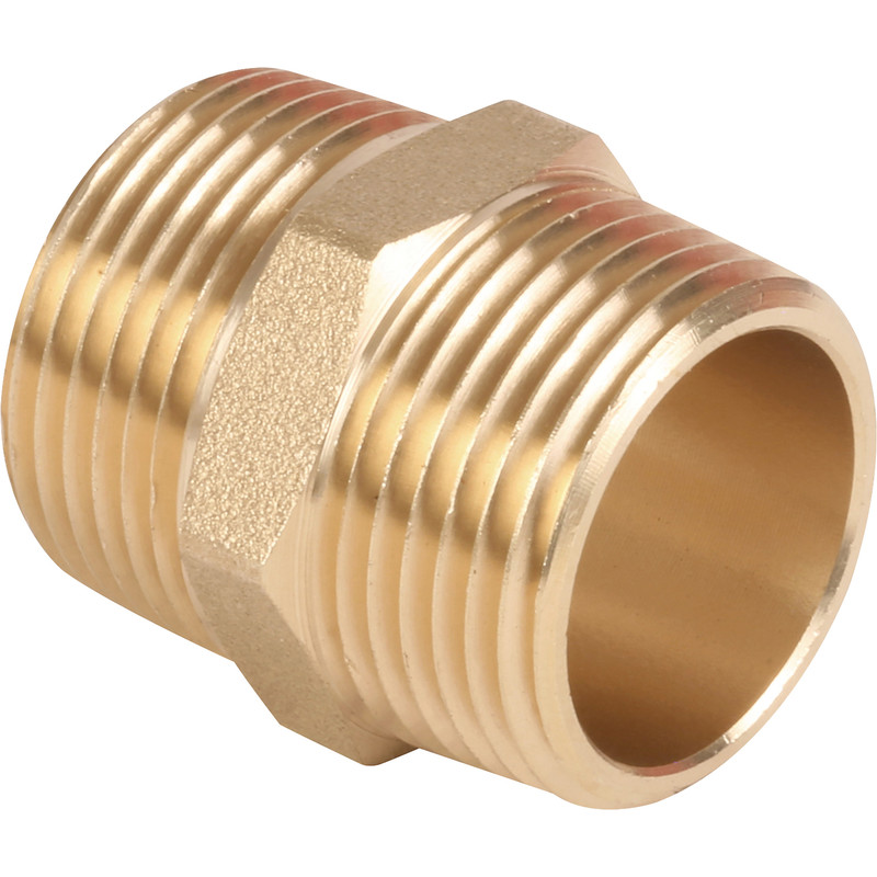 Made4Trade Brass Hexagonal Nipple 3/4"