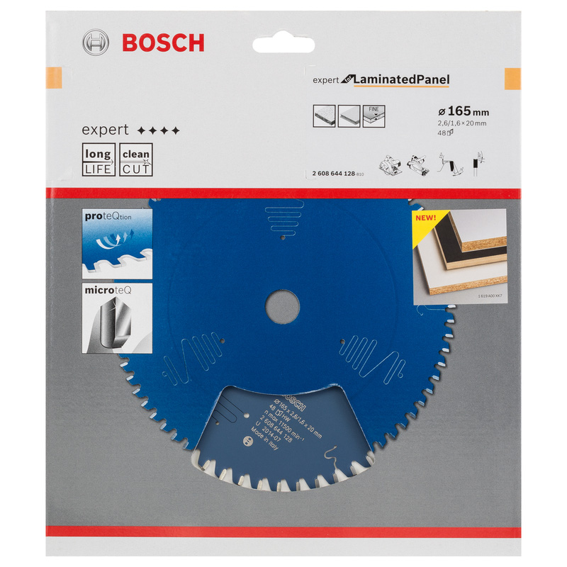 Bosch EXPERT Laminated Panel Circular Saw Blade 165 x 20 x 48T