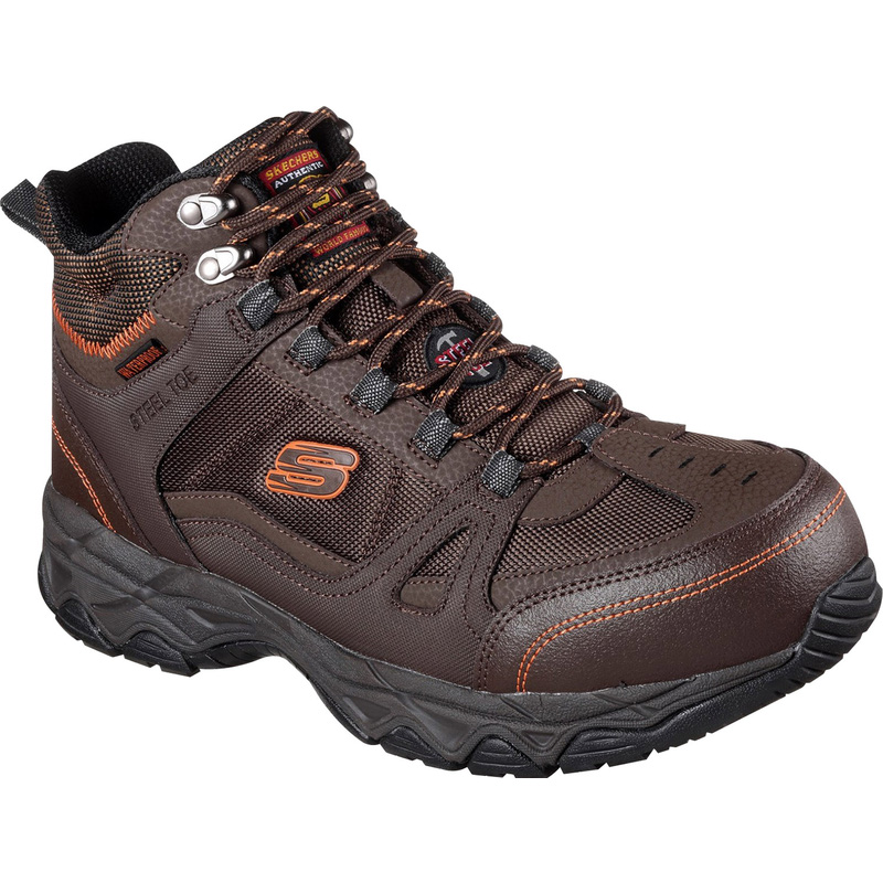 Skechers SK77147EC Ledom Waterproof Safety Boots Brown Size 9