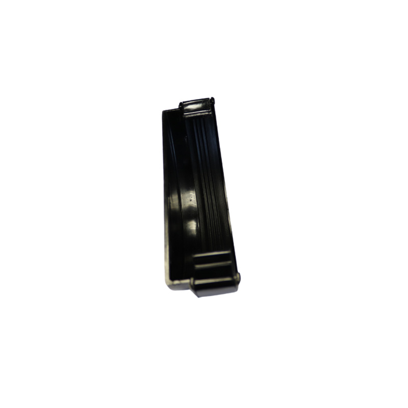 112mm Half Round Stop End External Black