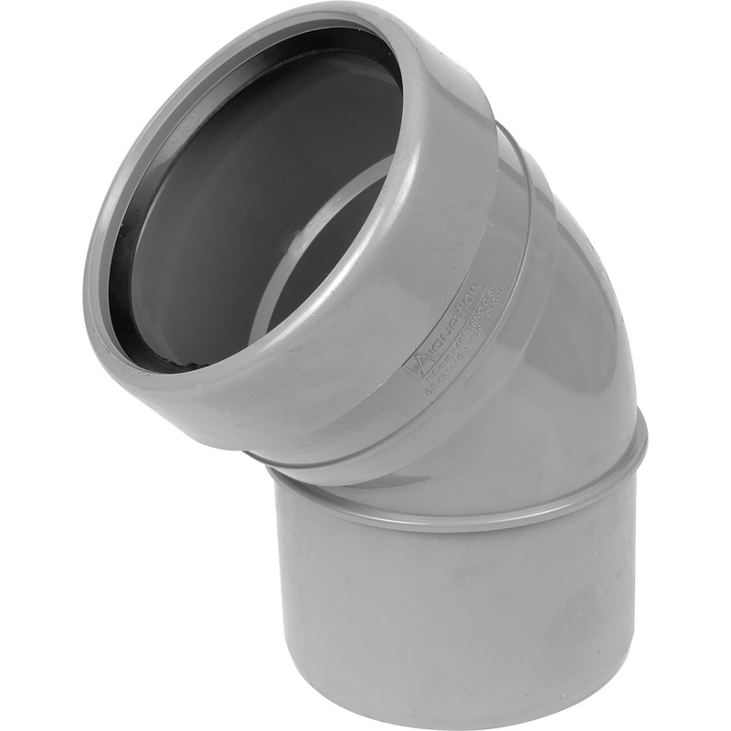 Bend 110mm 135° Socket / Spigot Grey