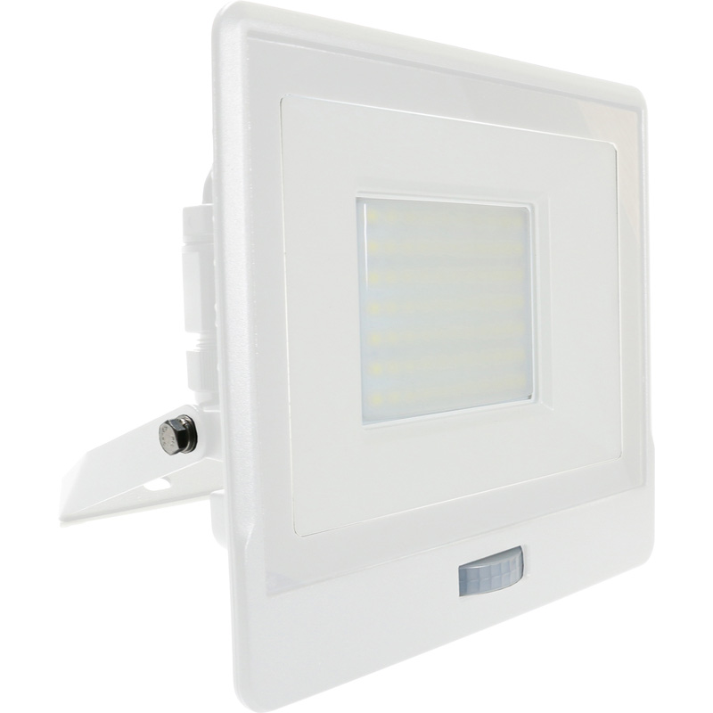 V-TAC IP65 LED PIR Sensor Floodlight with Samsung Chip 50W White 4000lm Cool White