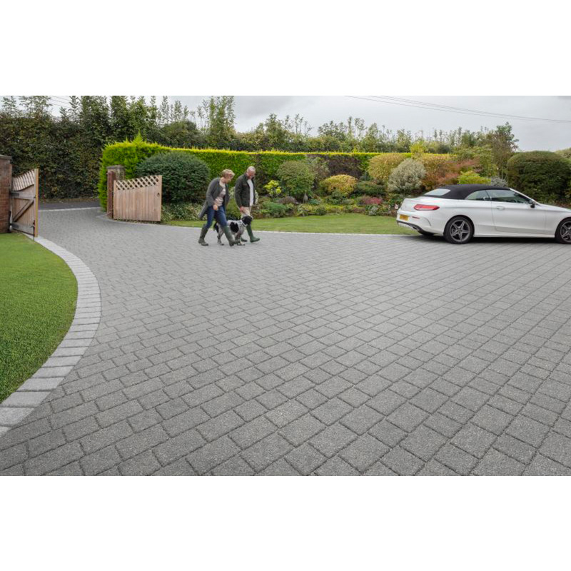 Marshalls Drivesett Argent Priora Block Paving Mixed Sizes Dark