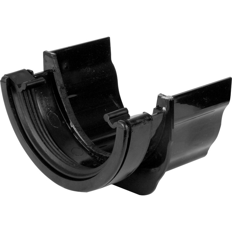 120mm Ogee to 112mm Half Round Adaptor Black