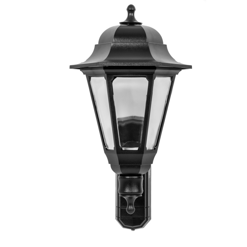 ASD Coach Lantern IP44 Polycarbonate 100W BC Black