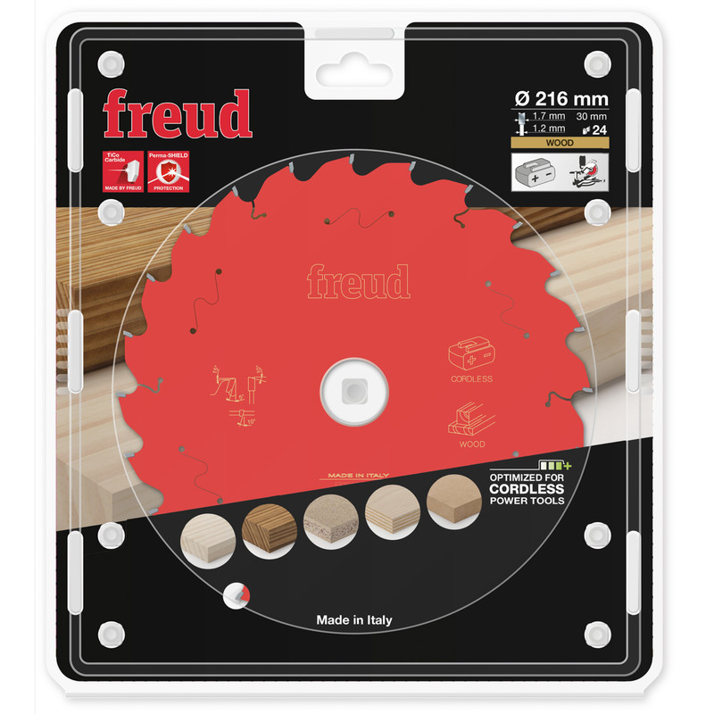 Freud Cordless Mitre Saw Blade 216 x 30 x T24