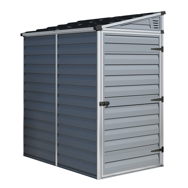 Rowlinson Palram Skylight Grey Pent Shed 4 x 6