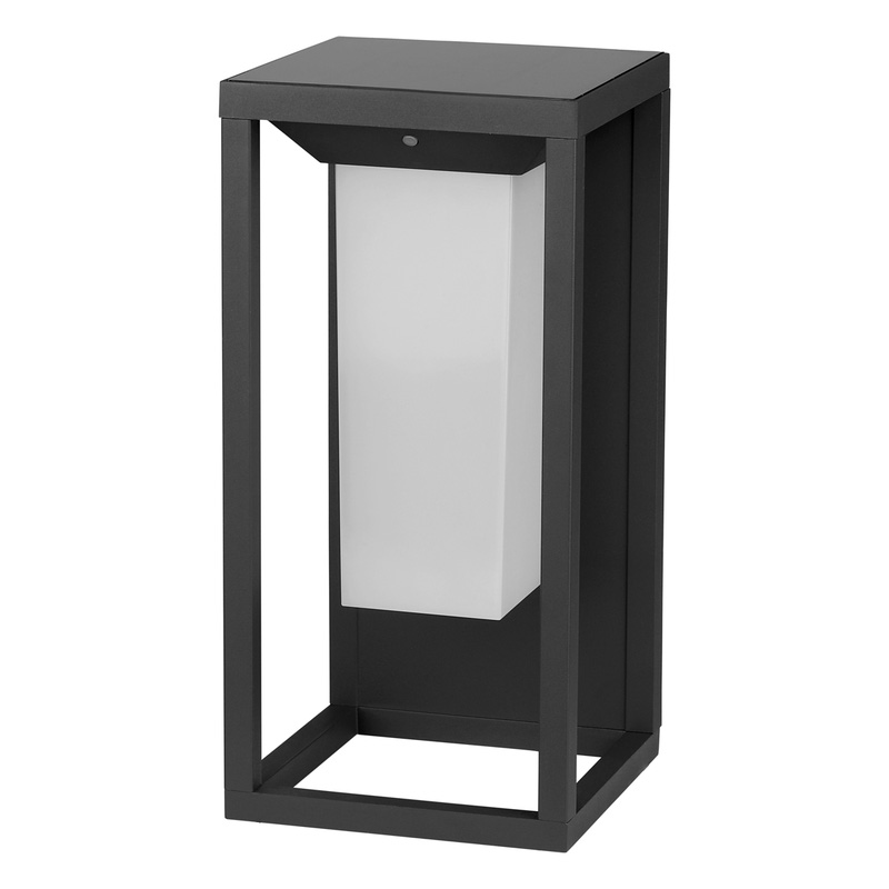 V-TAC 2W LED IP65 Solar Wall Light with Samsung Chip Grey 220lm Warm White