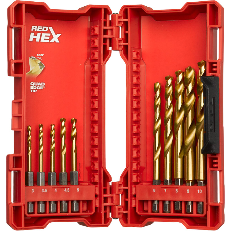 Milwaukee HSS REDHEX Metal Drill Bit Set