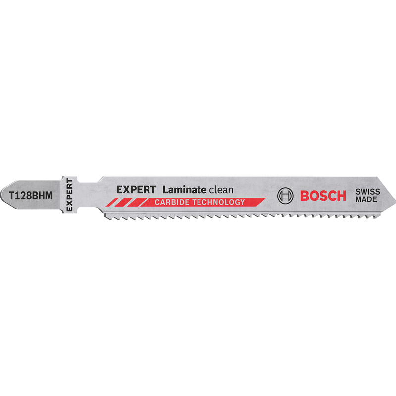 Bosch EXPERT Bayonet Jigsaw Blade T128BHM Laminate Clean 3 Pack