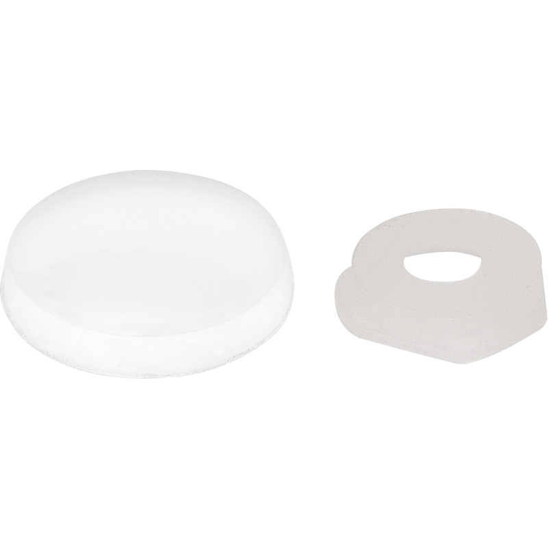 Plastic Dome Screw Cover White