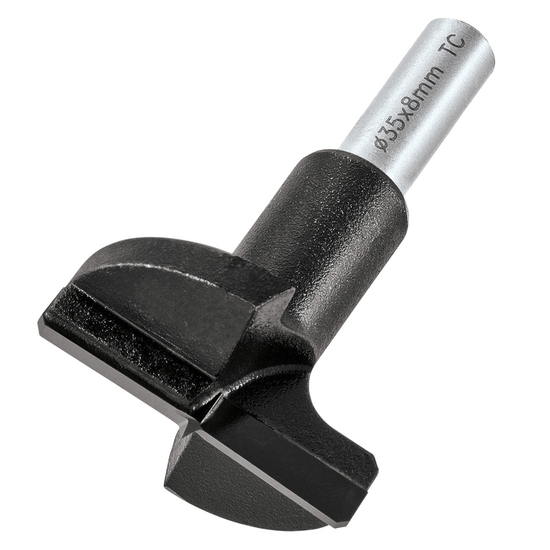 Trend Cabinet Hinge Sinking Drill Bit TCT 8 x 35mm