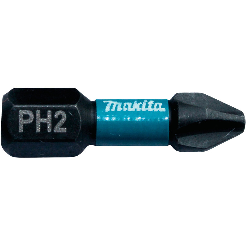 Makita Impact Rated 25mm Black Bit PH2