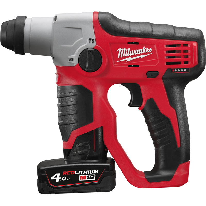 Milwaukee M12 Compact SDS 2 Mode Hammer 2 x 4.0Ah