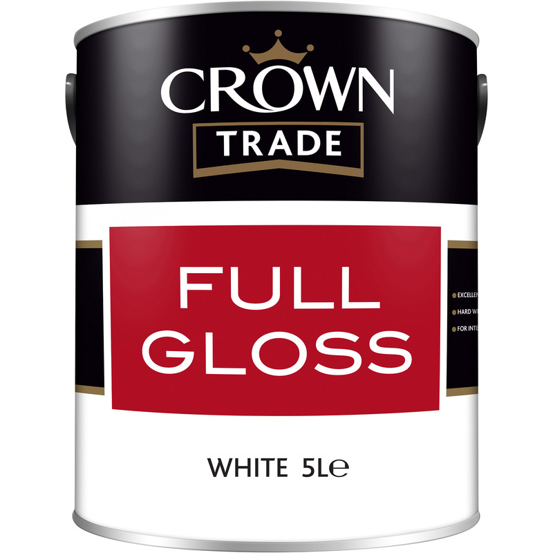 Crown Trade Full Gloss Paint 5L White