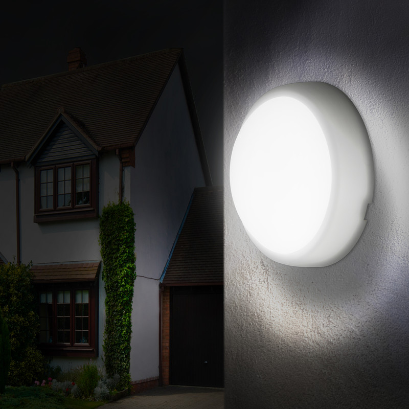 Luceco Eco LED Mini Round Bulkhead IP54 5.5W 450lm