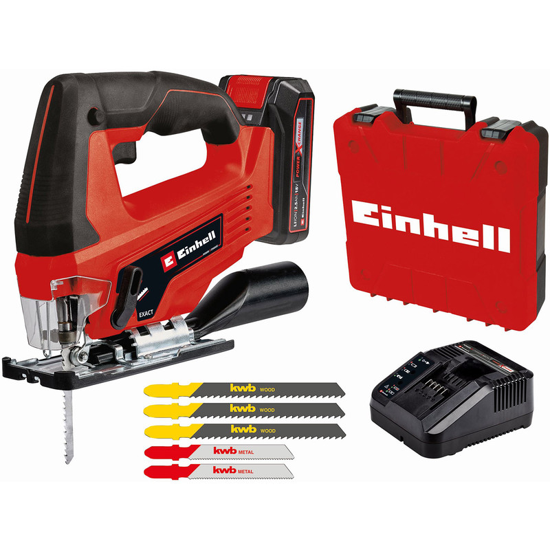 Einhell 18V PXC Jigsaw with Accessories 1 x 2.5Ah