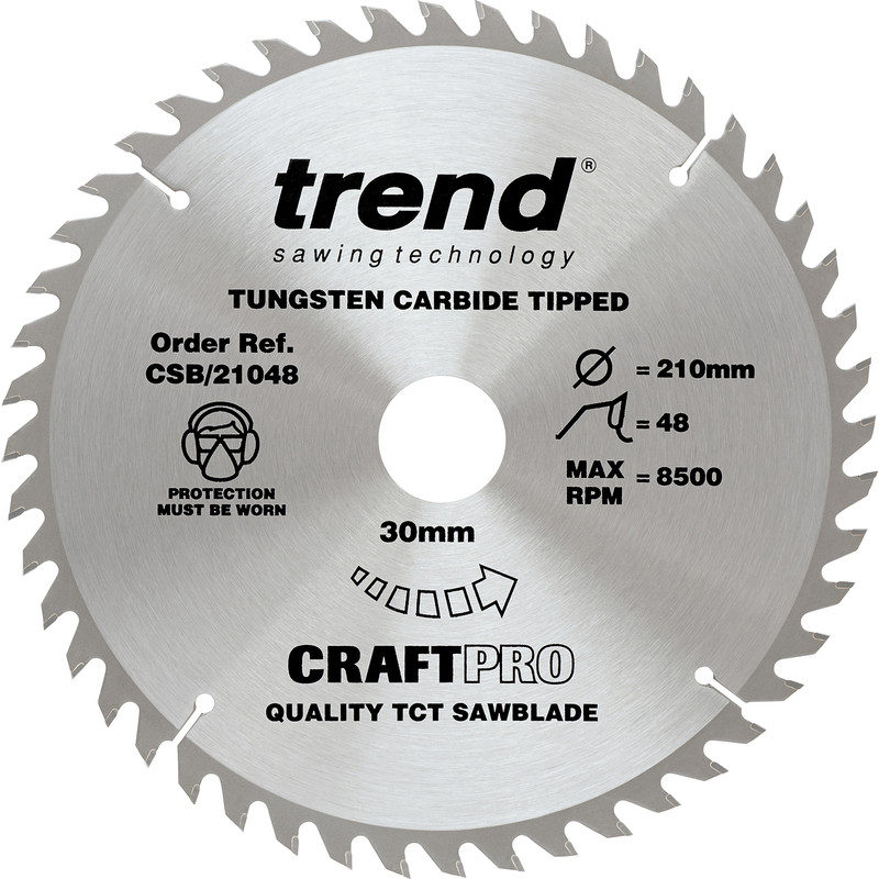 Trend Craft Circular Saw Blade 210 x 48T x 30mm CSB/21048