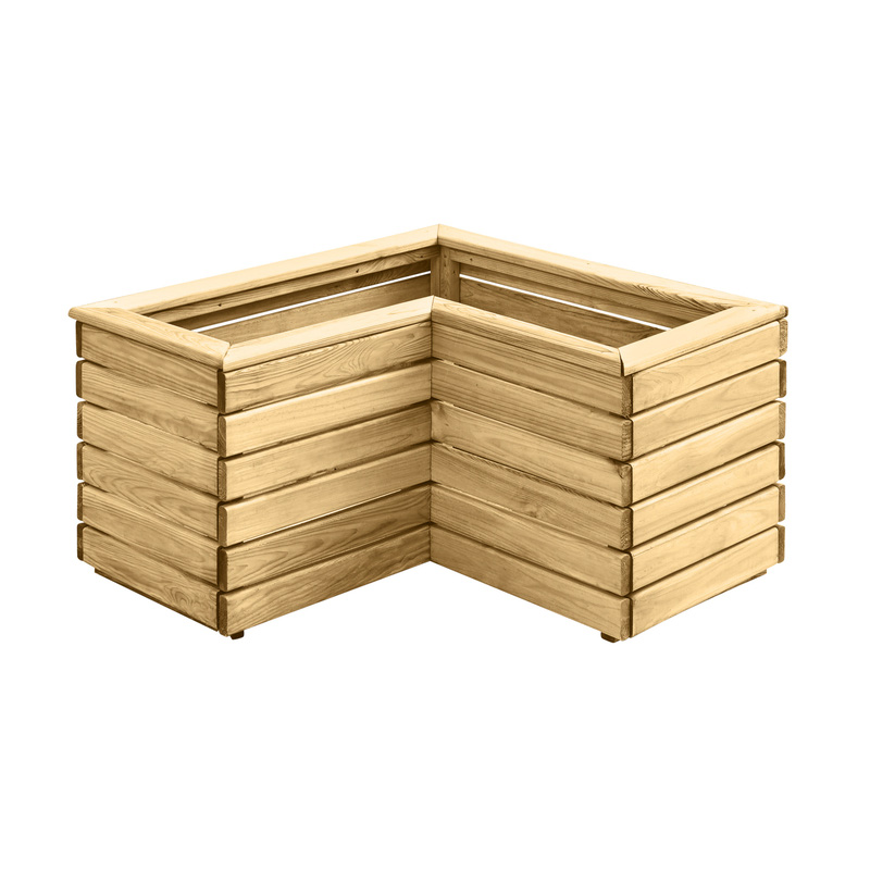 Forest Garden Forest Garden Linear Corner Planter 44 x 80 x 80cm