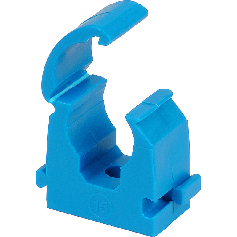 Talon Hinged Clip MDPE Blue 25-27mm