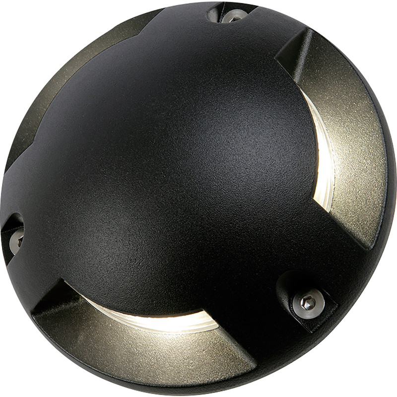 Zink Scout LED Surface Mount Ground Light IP67 3 x 1w Aluminum