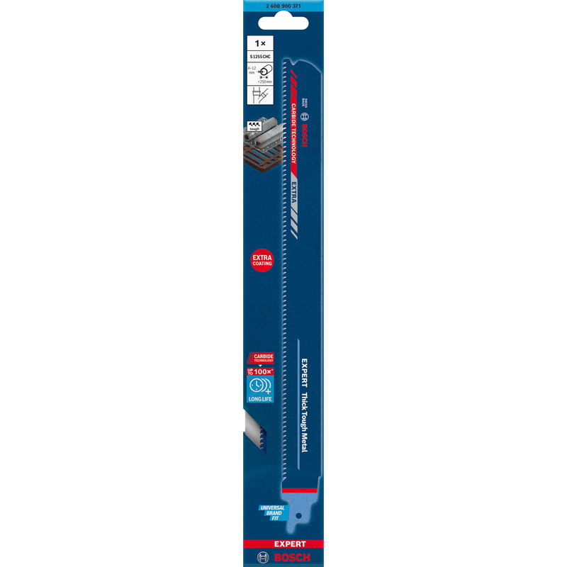 Bosch EXPERT Thick Tough Metal Carbide Sabre Saw Blade S1255CHC