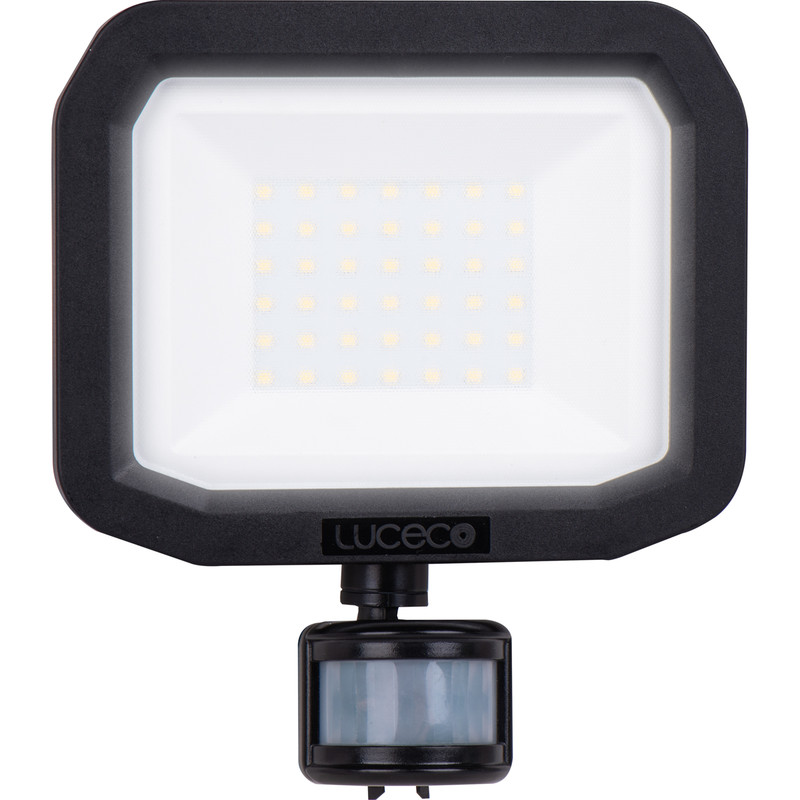 Luceco IP65 LED PIR Slimline Floodlight 30W 3150lm Cool White