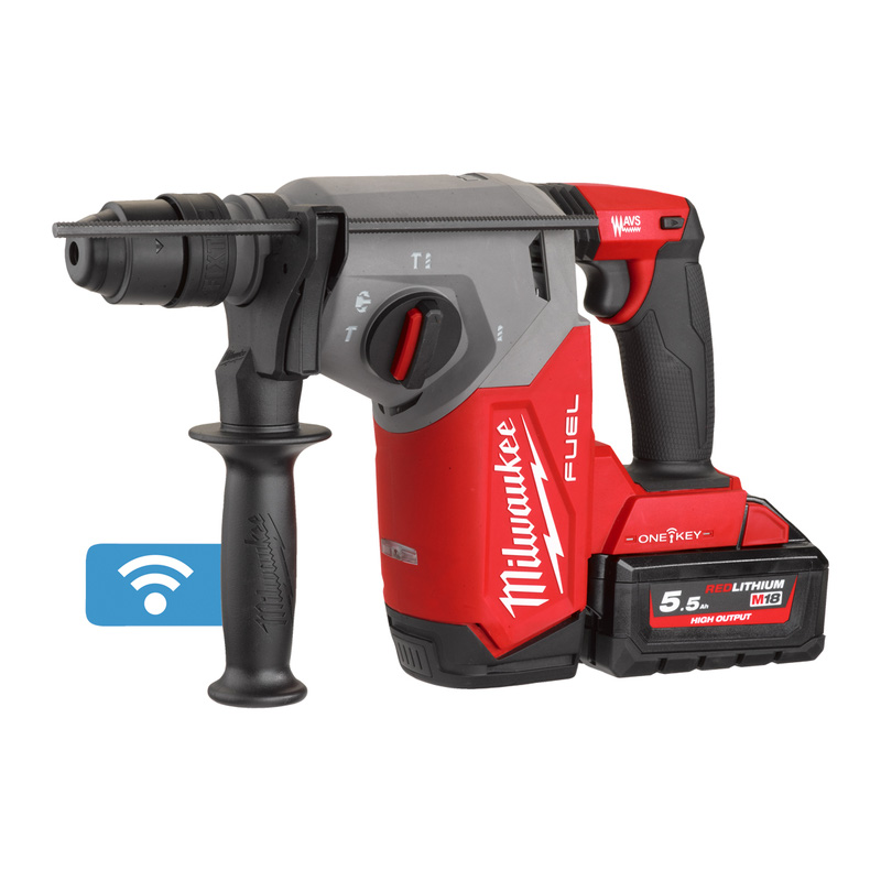 Milwaukee M18ONEFHX FUEL ONE KEY SDS+ Rotary Hammer 2 x 5.5Ah