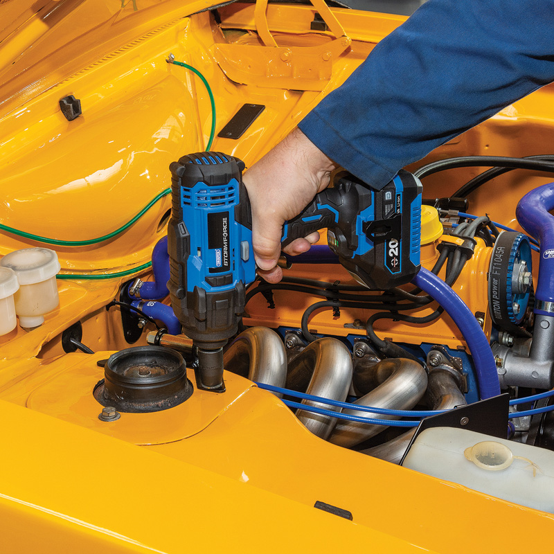 Draper Storm Force 20V Mid-Torque Impact Wrench, 1/2" Sq. Dr., 400Nm Body Only