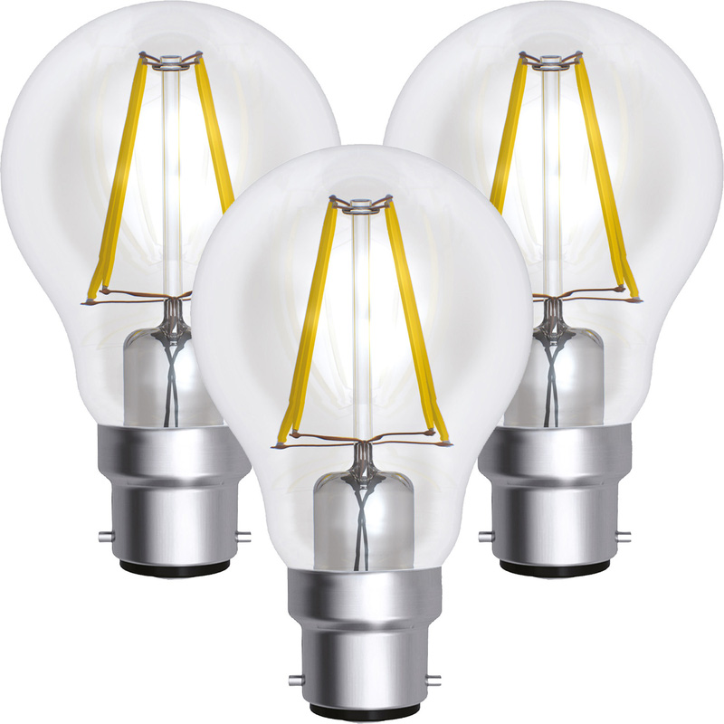 LED Filament GLS Lamp 4W BC (B22d) 470lm