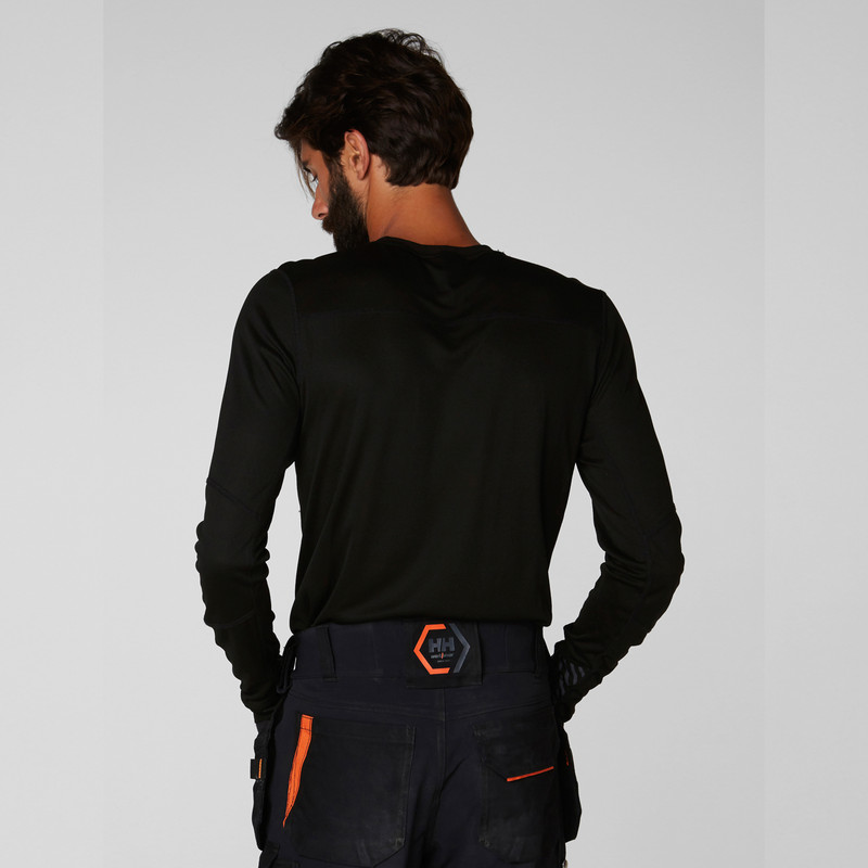 Helly Hansen Lifa Crewneck Base Layer Top X Large Black