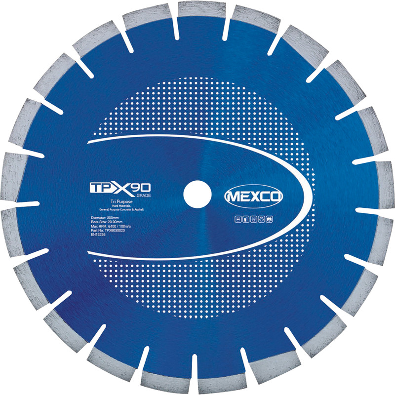 Mexco Granite/Concrete/Asphalt Cutting Diamond Blade 300mm