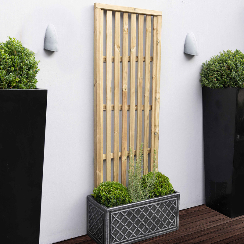 Forest Garden Pressure Treated Vertical Slatted Screen 180cm(h) x 60cm(w)