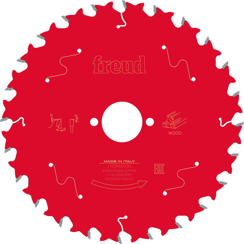 Freud Circular Saw Blade 180 x 30 x T24