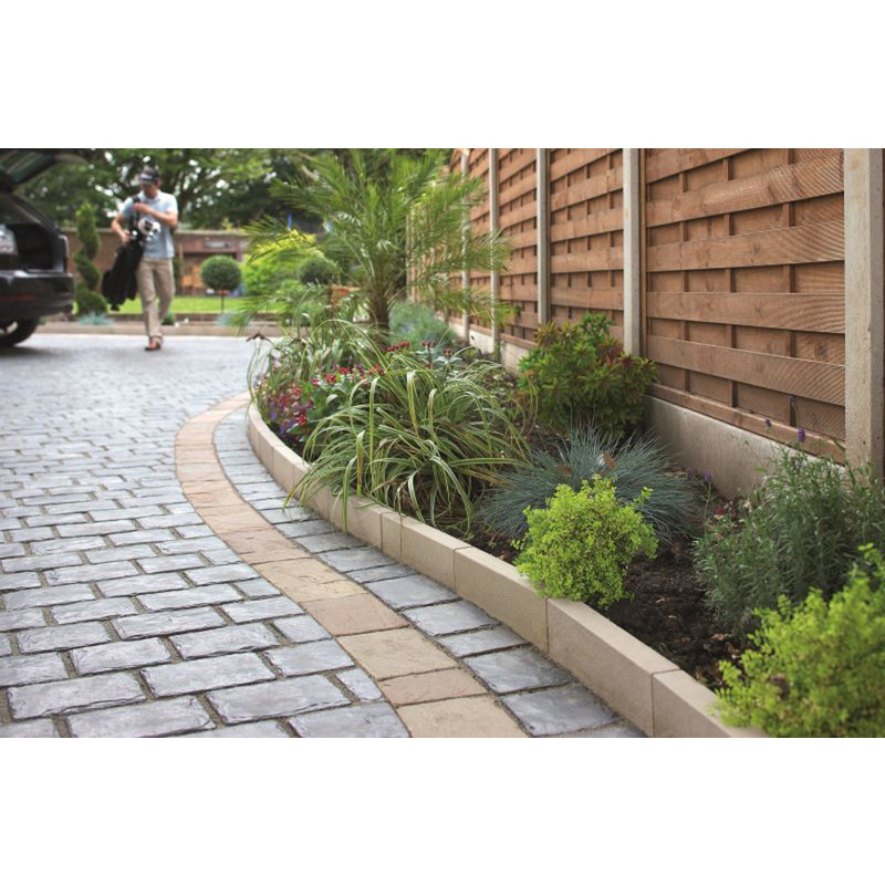 Marshalls Sawn Versuro Path Edging Caramel Cream 900 x 150 x 50mm