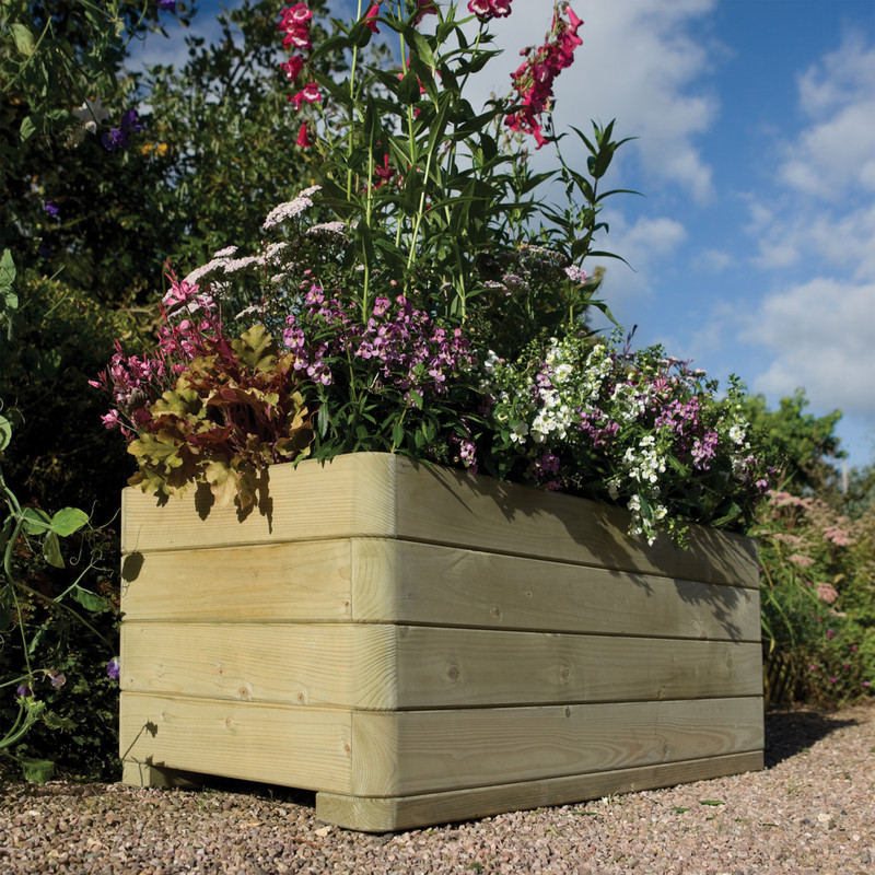Rowlinson Marberry Rectangular Planter 39cm (h) x 100cm (w) x 50cm (d)