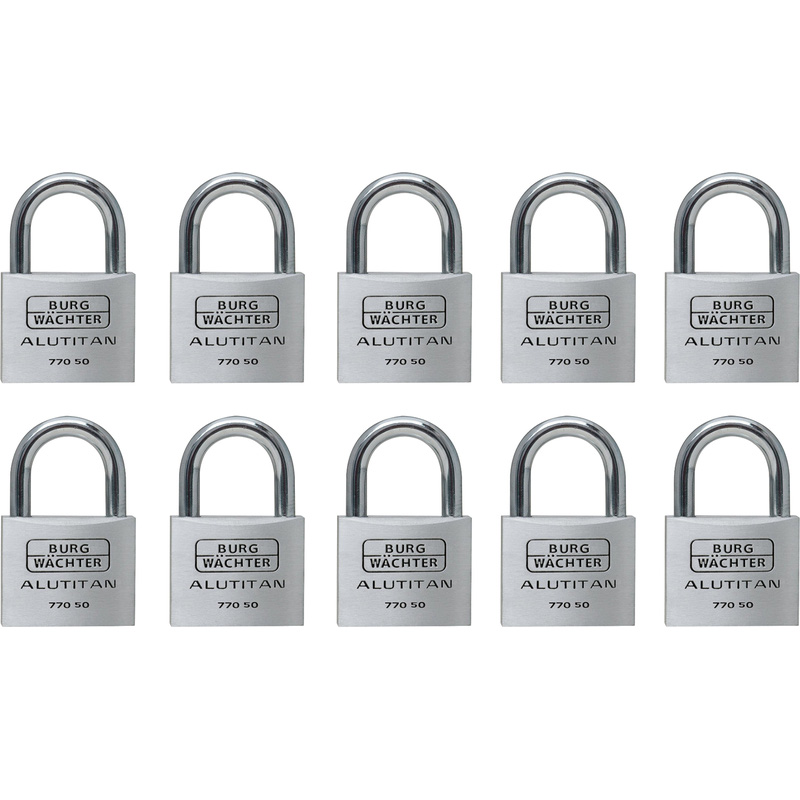 Burg-Wachter ALUTITAN Keyed Alike Padlock Set 50mm