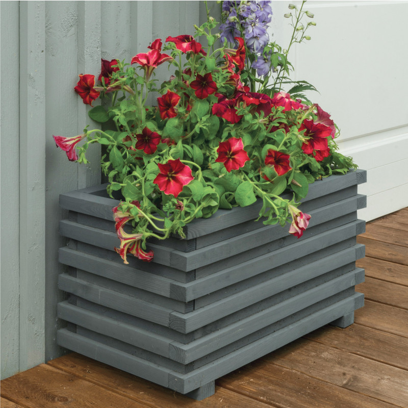 Rowlinson Sorrento Rectangular Planter 33.5cm (h) x 59cm (w) x 34cm (d)