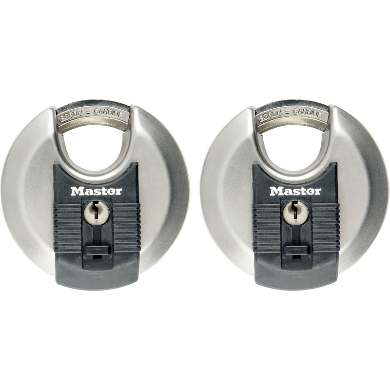 Master Lock EXCELL Stainless Steel Disc Padlock 70 x 10 x 16mm CS