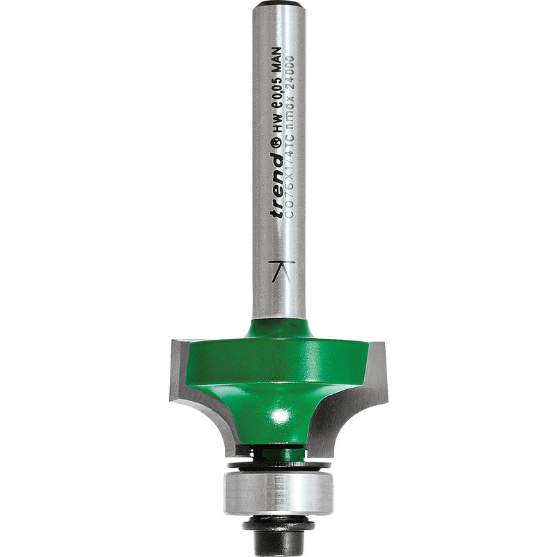 Trend 1/4" Round Over Router Cutter 6.3 x 12.7mm