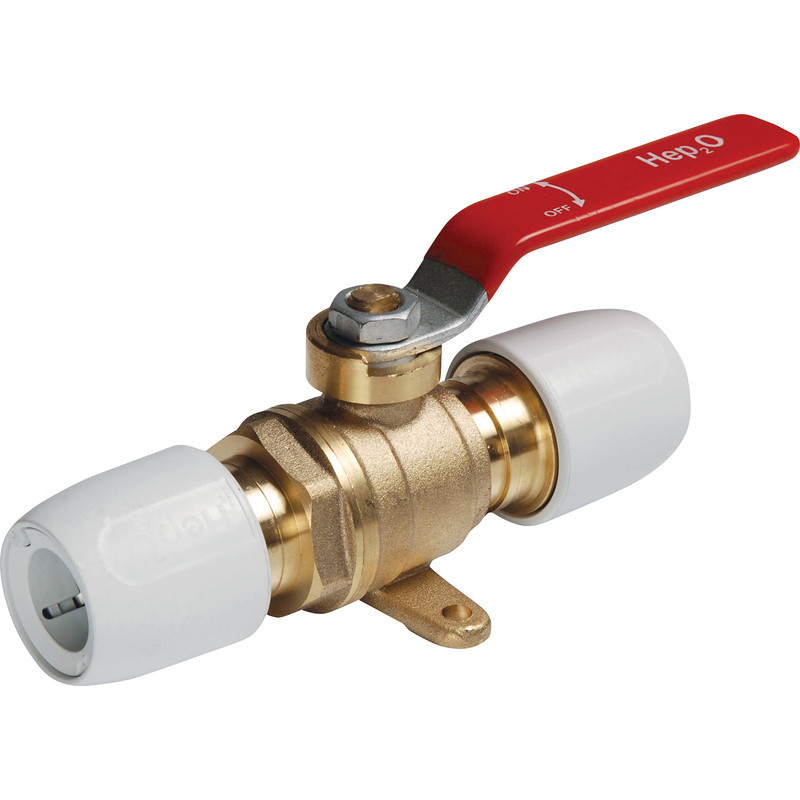 Hep2O Brass Plated Ball Valve 15mm